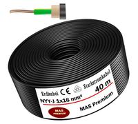 Câble souterrain haute tension de 40 m, NYY-J, 1x16 mm²