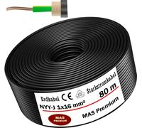 Câble souterrain haute tension de 80 m, NYY-J 1x16 mm²