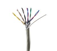 Câble téléphonique 6 x 2 x 0,6 mm J-Y(ST) Y 100 m rond pour montage encastré, câble d'installation de télécommunications 12 fils