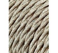 Câble Textile Lin 2x0.75mm Design Rétro Et Sûreté électrique - Edm