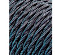Câble Textile Tressé Gris Foncé Câble électrique Textile 2x0,75mm - Edm