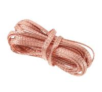 Câble Tressé 4m, Fil de Terre Plat Marron en Cuivre
