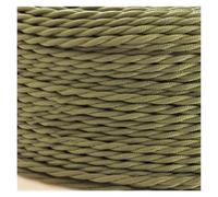 Câble tressé, Tissu Tricoté Torsadé 2 Noyaux Fil 0,75mm Multicolore 2-50m