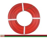 Donau Elektronik 325-014-50 Fil de câblage 3 x 0.25 mm² rouge, noir, vert 50 m