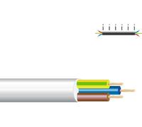 Câble Tubulaire Vv-k06/1kv 3g 2,5mm2 Blanc Câble électrique Industriel Flexible Et Robuste - Sediles