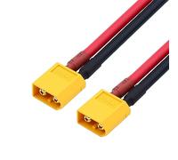 cablecc Câble d'extension XT60 12 AWG, connecteur mâle vers mâle, pour batterie RC, centrale électrique portable, panneau solaire, 50 cm