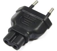 CABLEPELADO Adaptateur de prise IEC-60320 C7 vers bipolaire,Prise CEE 7/16 vers Euro 8 femelle C7,Supporte jusqu'à 10 A, 250 V CA, Canon, etc.