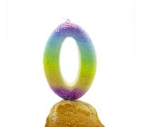 CABLEPELADO - Bougie d'anniversaire - célébration - Sans toxicité - Sans fumée - Numéro de gâteau - Installation facile - Numéro 0 - Multicolore