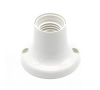 CABLEPELADO Douille E27 à douille droite | Support de lampe murale | base appliques douille E27 | 4 A 250 V | Facile à installer | Blanc