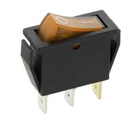 CABLEPELADO Interrupteur à bascule 3 voies, 3 broches, ON-OFF SPST, marche et arrêt, double pôle, 16 A 250 VAC | 20 A 125 VAC, orange