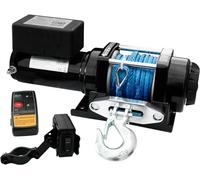 Câbles de treuil électriques pour quad, 12 V, capacité de 3500 lbs, avec télécommande, câble en plastique Dyneema