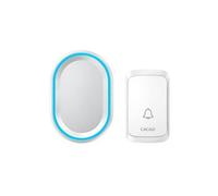 Cacazi Accueil Sécurité Sans Fil Intelligent Etanche Sonnette Led Lumière 58 Chansons Ua AF020