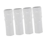 Cache Ampoule pour Lustre E14 en Fer Lot de 4 Blanc | Accessoires pour Lustres, Boîtier de Bride de Lustre, Tube de Lampe en Fer, Manchon à Bride