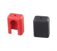 Cache-Borne 2PCS Isolant Cache-Borne 2PCS Isolant Cache-Borne(200A) | Isolation haute tension, matériau PA66 ignifuge, rouge et noir pour polarité, lot de 2 pièces