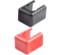 Cache-Borne 2PCS Isolant Cache-Borne 2PCS Isolant Cache-Borne(400A) | Isolation haute tension, matériau PA66 ignifuge, rouge et noir pour polarité, lot de 2 pièces