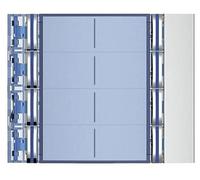 Cache BTICINO pour modules d'appel SFERA en aluminium, 8 boutons d'appel, couleur : Allmetal, 1 pièce.