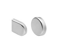 Cache charnière clip pour porte en verre rond - - CAC84414NM