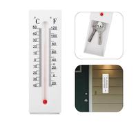 Cache xtérieur, Support Décoratif Boîte à Clés pour Thermomètre Cacher le Compartiment de Dérivation des Clés de Rechange Cache Secret Anti-Cernes pour Pièces de Monnaie