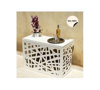 Cache climatisation - Amazonian - Aluminium - Beige RAL9001 - Taille médium - Moyen L 110 x H 80 x P 55 cm G