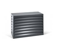 VARAN - SHWACC001-BL Couvercle pour climatiseur en acier galvanisé anthracite 90 x 40 x 60 cm - Couvercle pour unité extérieure de pompe à chaleur et climatiseur