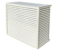 Cache Climatiseur Au Sol Taille M En Aluminium Blanc 9010