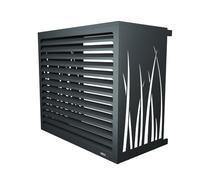 Cache climatiseur DECOAirco Anthracite - Taille L (H100, L110, P60-75cm)