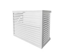 DECOCLIM Boîtier de protection en aluminium RAL9010 taille L, dimensions intérieures : H 950 x W 1100 x D 550-700 mm (profondeur adaptable)