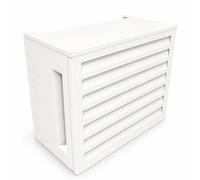 Cache climatiseur en alu thermolaqué T0 ventelle H69xL190xP50 cm blanc