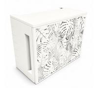 Cache climatiseur en alu thermolaqué T1 jungle H80xL100xP54cm blanc