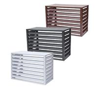 Cache climatiseur exterieur aluminium,1pc caisson anti bruit pompe à chaleur,Étanche À La Poussière Et À L'eau,Convient pour l'unité extérieure