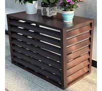 Cache Climatiseur Exterieur Aluminium ,Couvercle De Poubelle Autoportante ,Extérieures Couverture De Centrale Écran , Grille De Persienne Couverture Anti-Poussiè ,Adapté À L'extérieur B,110*60*80cm