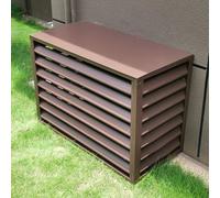 Cache Climatiseur Exterieur Aluminium, Couverture De Climatiseur, Clôture De Confidentialité Extérieur, Écran De Clôture For Climatiseur, Protection De Unité Extérieur Pour Pompe À Chaleur (Color : B