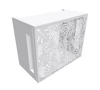 Cache climatiseur extérieur ATOLE en aluminium thermolaqué - Taille 2 : H. 113 x L. 110 x P. 64 cm - Blanc