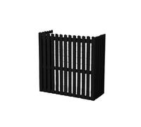 Cache Climatiseur Exterieur Bois Support De Climatiseur Clôture Persienne Climatisation Porte-Fleurs Cache De Protection Pour Climatisation (Color : Black, Size : 85 * 35 * 80cm)