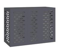 Cache Climatiseur Extérieur, Cache Clim Couverture de Climatiseur Housse de climatiseur Anthracite 110 x 50 x 80 cm Acier