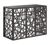 Cache Climatiseur Extérieur, Cache Clim Couverture de Climatiseur Housse de climatiseur Noir 110x50x80 cm Acier