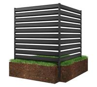 Cache Climatiseur Exterieur Clôture de climatiseur en métal | Écran de confidentialité extérieur sans fouille, cache-poubelle, enceinte d'équipement de piscine