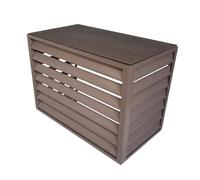 Cache Climatiseur Extérieur En Alliage D'aluminium Étagère De Support Protection Solaire Couvre Des Clôtures D'écran De Confidentialité De Stand (Color : Brown, Size : 110 * 60 * 80cm)