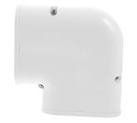 Cache-conduit de Climatiseur Coudé à 90 Degrés en PVC Blanc | Revêtement Décoratif pour Installation Murale, Couvre et Dissimule les Tuyaux, Aspect Professionnel
