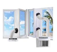 Cache de fenêtre AC - Panneau de fenêtre AC | Tissu de ventilation isolant | Évacuation d'air portable et lisse, design convivial, durable, pratique à installer, polyvalent