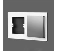 Cache de panneau mural de type 86 pour prises d'interrupteur compatible avec les spécifications d'installation murale standard du boîtier inférieur (gris-type 3)