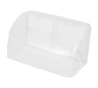 Cache de Prise Extérieure Étanche Double 86, Protection Transparente | Boîtier pour Panneau Mural, Plastique Facile à Ouvrir, Design Incliné, Protège les Infiltrations Zones Humides