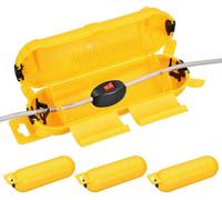Cache de protection IP55 en ABS, couleur jaune, dimensions 230 x 67,5 x 67,5 mm