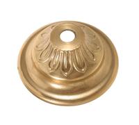 Cache Décoratif de Lustre Rond en Cuivre Doré pour Plafonnier | Cache de Base Ronde, Dissimule Trous et Câbles, Pose Simple, Compatible Divers Luminaires Domestiques
