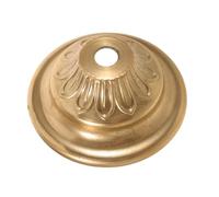 Cache Décoratif de Plafonnier en Cuivre Doré, Base Ronde 73 MM | Cache de Base, Installation Facile, Remplace les Pièces Usées, Améliore L’esthétique Intérieure