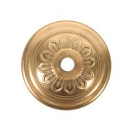 Cache Décoratif Rond en Cuivre Doré Suspendre Plafonnier | Diamètre 73mm, Trou 1cm, Installation Facile, Remplacement D’ancienne Base, Nettoyage Simple