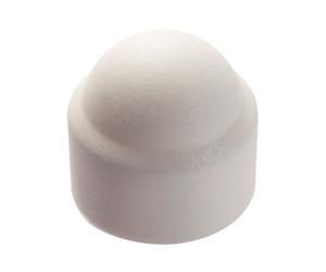 Cache écrou hexagonal polyéthylène blanc RAL 9010 M12 boîte de 100 ACTON 8560112