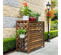 Cache en bois pour climatiseur d'extérieur, dimensions 86x35x80 cm
