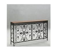 Cache-étagère de radiateur, design sculpté de style européen moderne, protection de chauffage pour bureau, salon, chambre à coucher, couloir (marron, 120 x 24 x 90 cm)