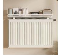 Cache-étagère de radiateur, résistant à la poussière et à la fumée, 15 cm de large x 60-160 cm de long, installation facile sans perçage pour chambre à coucher et salon